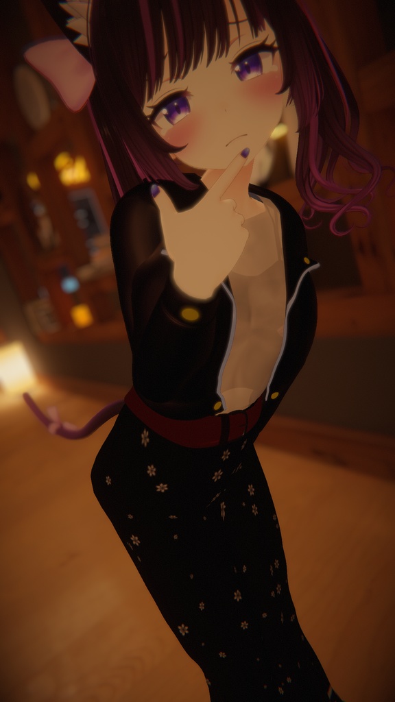 【VRChat】あのん専用 レザーコーディ