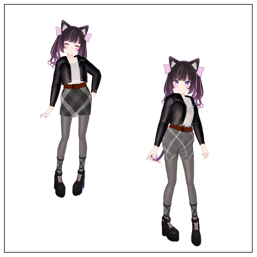 【VRChat】あのん専用 レザーコーディ