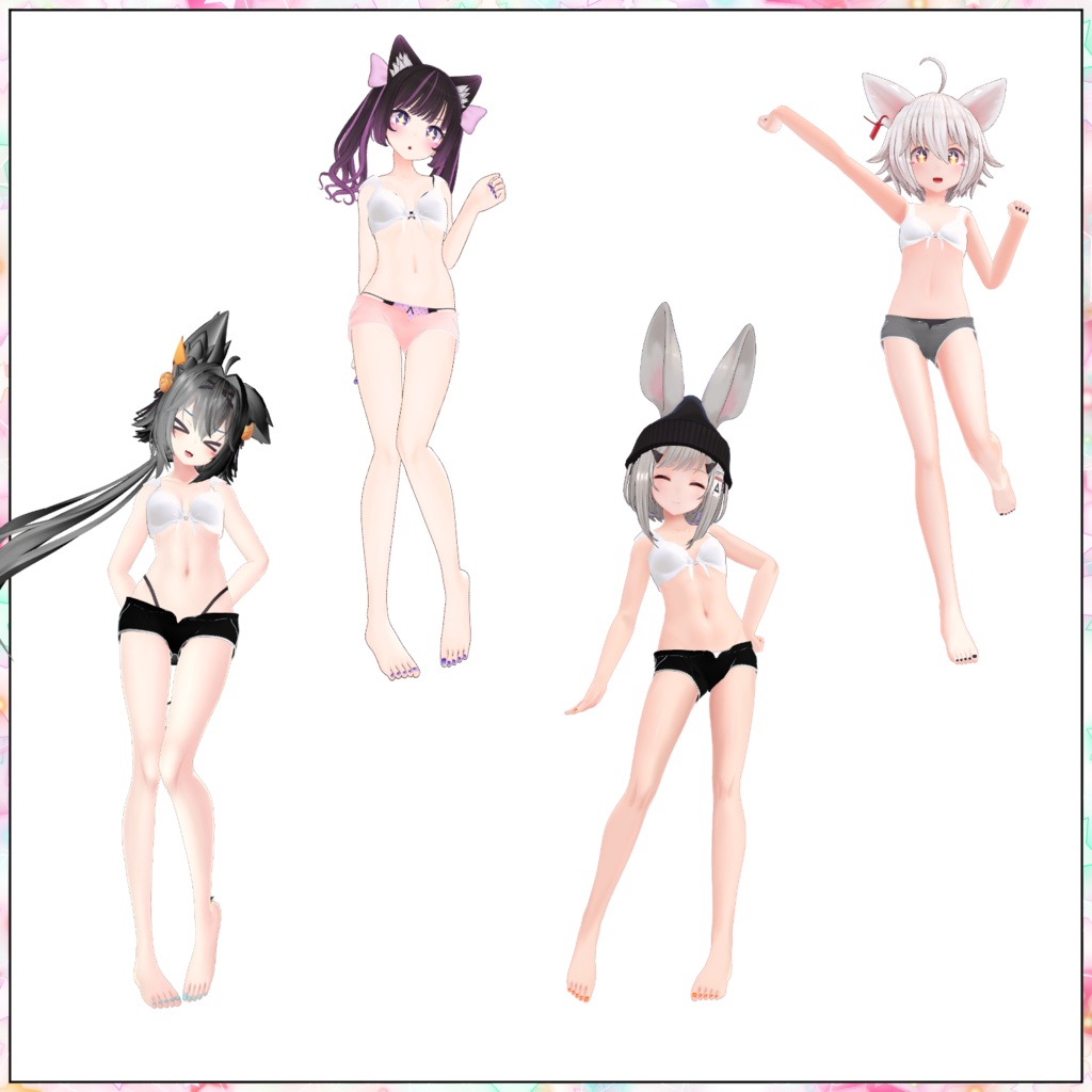 【VRChat】8アバター対応 Dolphin Shorts