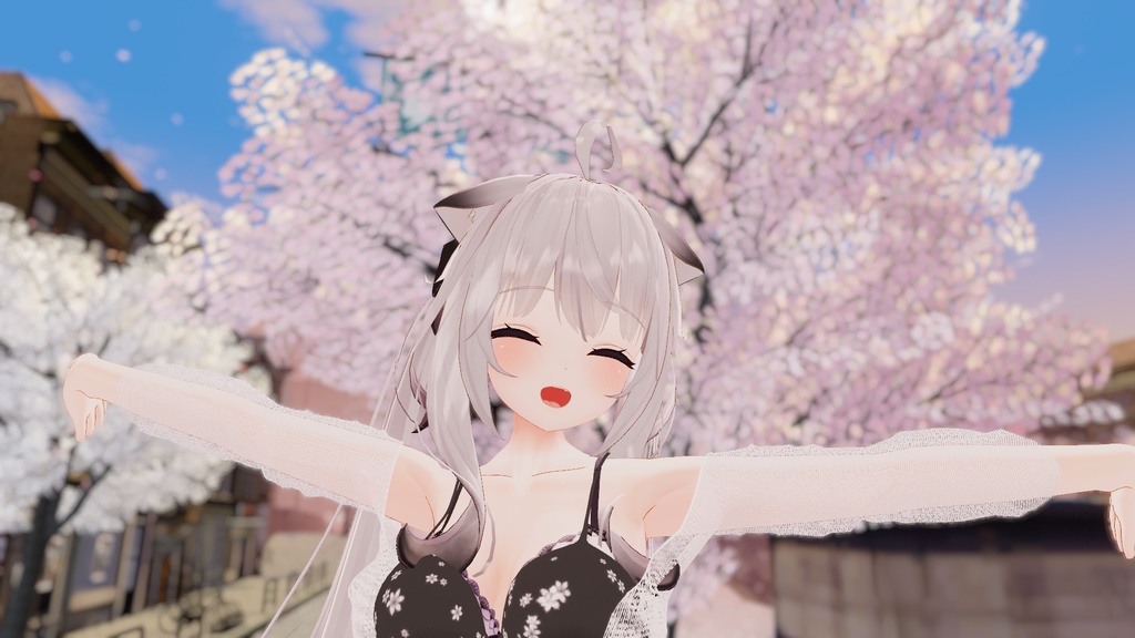 【VRChat】7アバター対応 春ワンピース