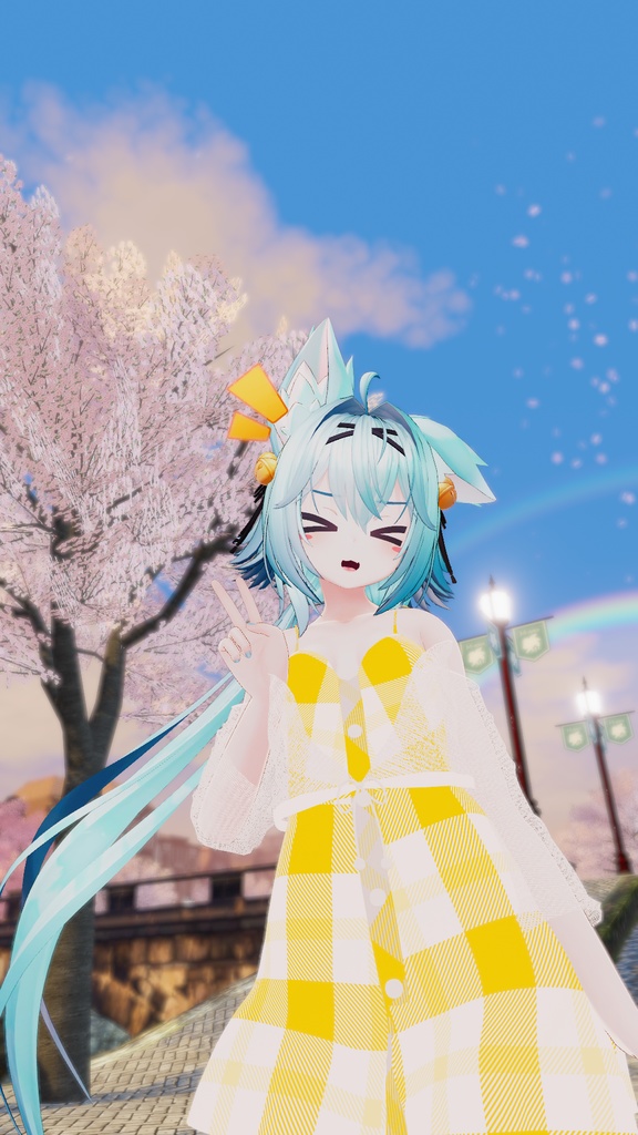 【VRChat】7アバター対応 春ワンピース
