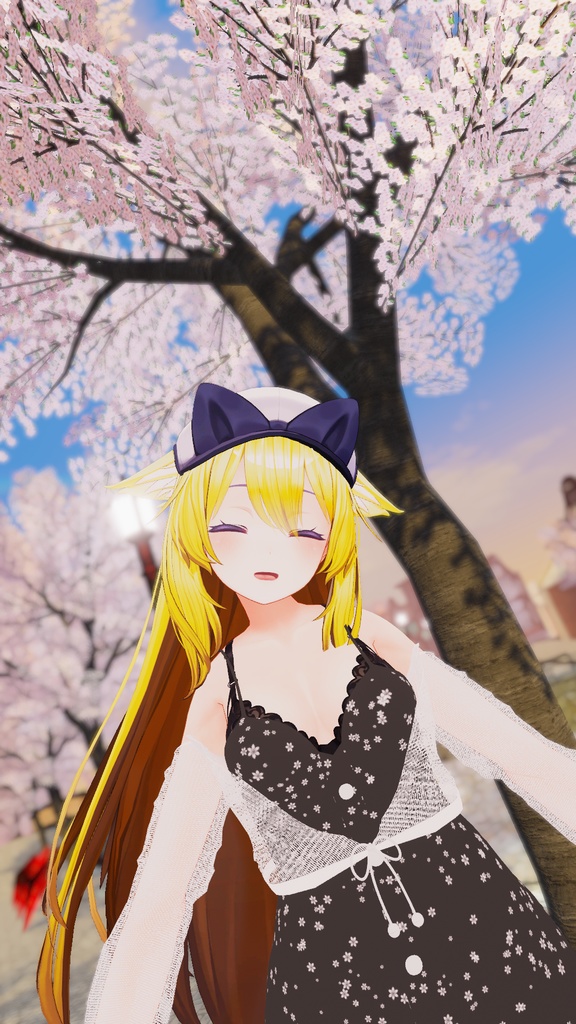 【VRChat】7アバター対応 春ワンピース
