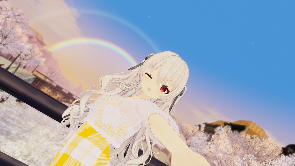 【VRChat】7アバター対応 春ワンピース