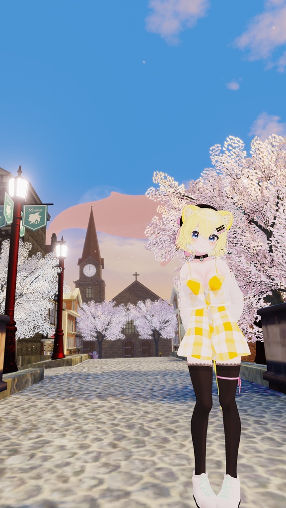 【VRChat】7アバター対応 春ワンピース