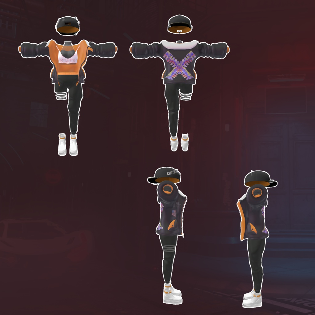 【VRChat】 16アバター(+1)対応 HIP Street