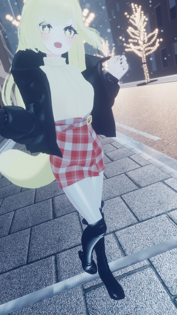 【VRChat】 Leefa・Lunalitt専用 「もこもこダウンセット」