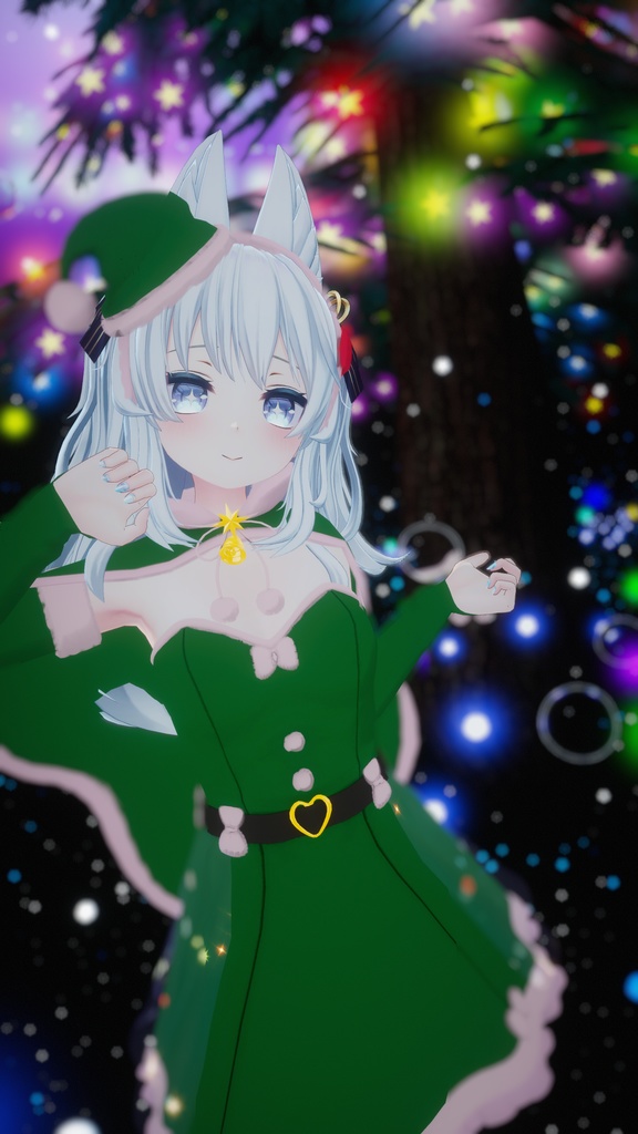 【VRChat】 8アバター対応 【聖夜の妖精 Fairy of the Holy Night】