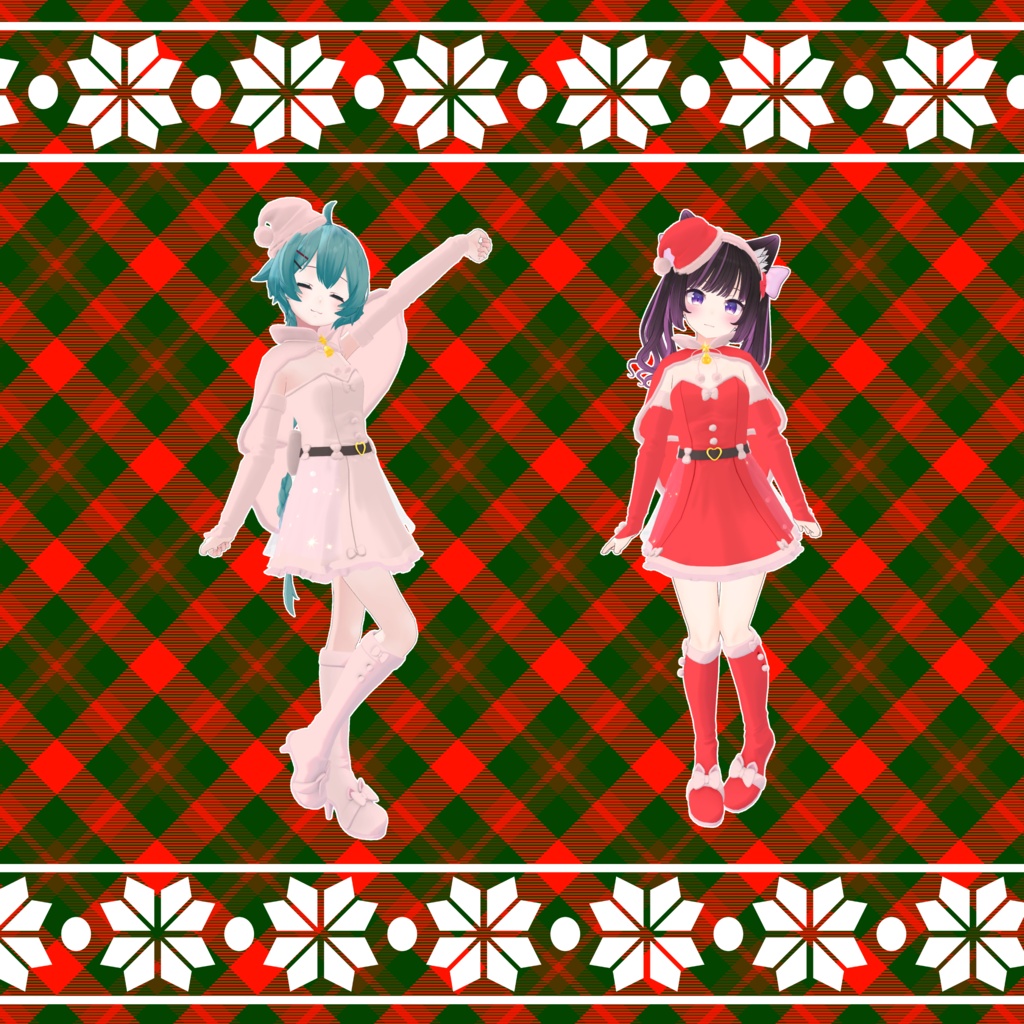 【VRChat】 8アバター対応 【聖夜の妖精 Fairy of the Holy Night】