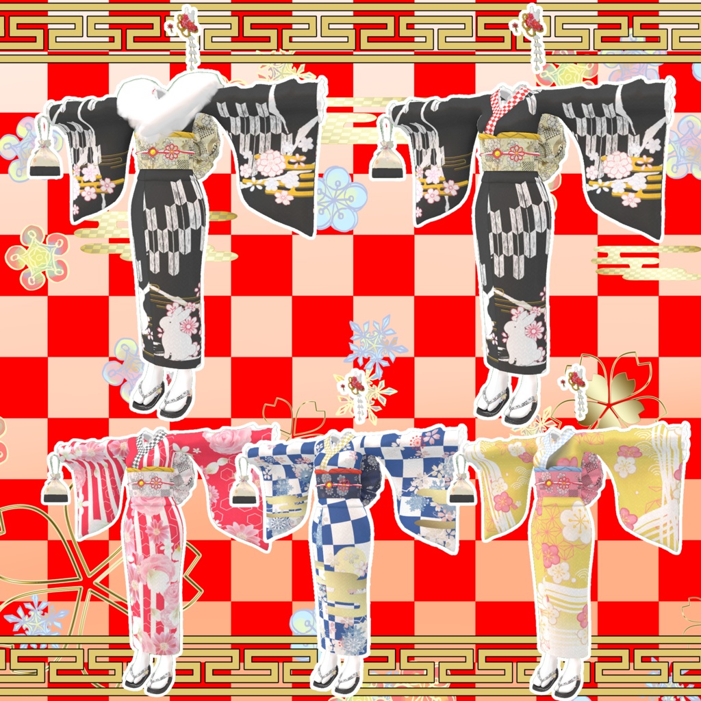 【VRChat】 Leefa・Lunalitt専用 「晴れ着&韓服SET」