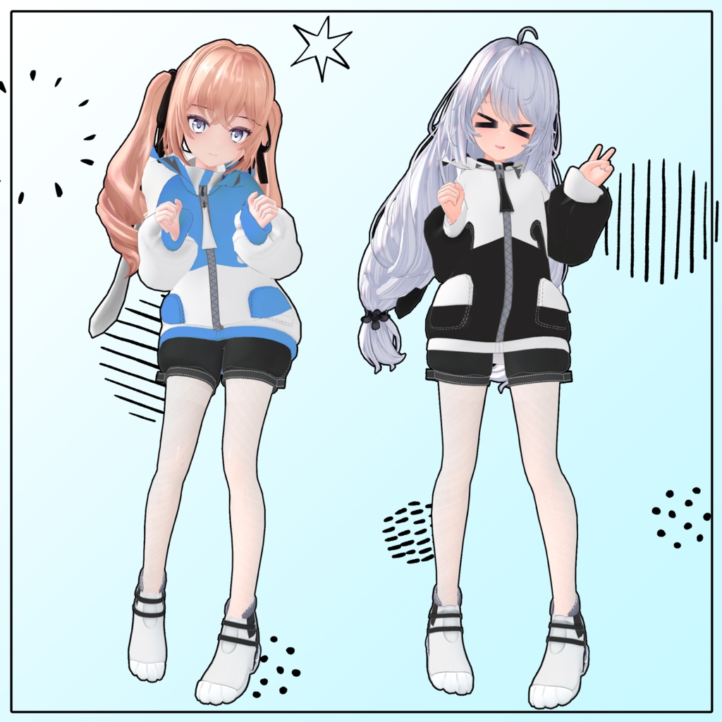 【VRChat】 8アバター対応 「RaviRabbit」