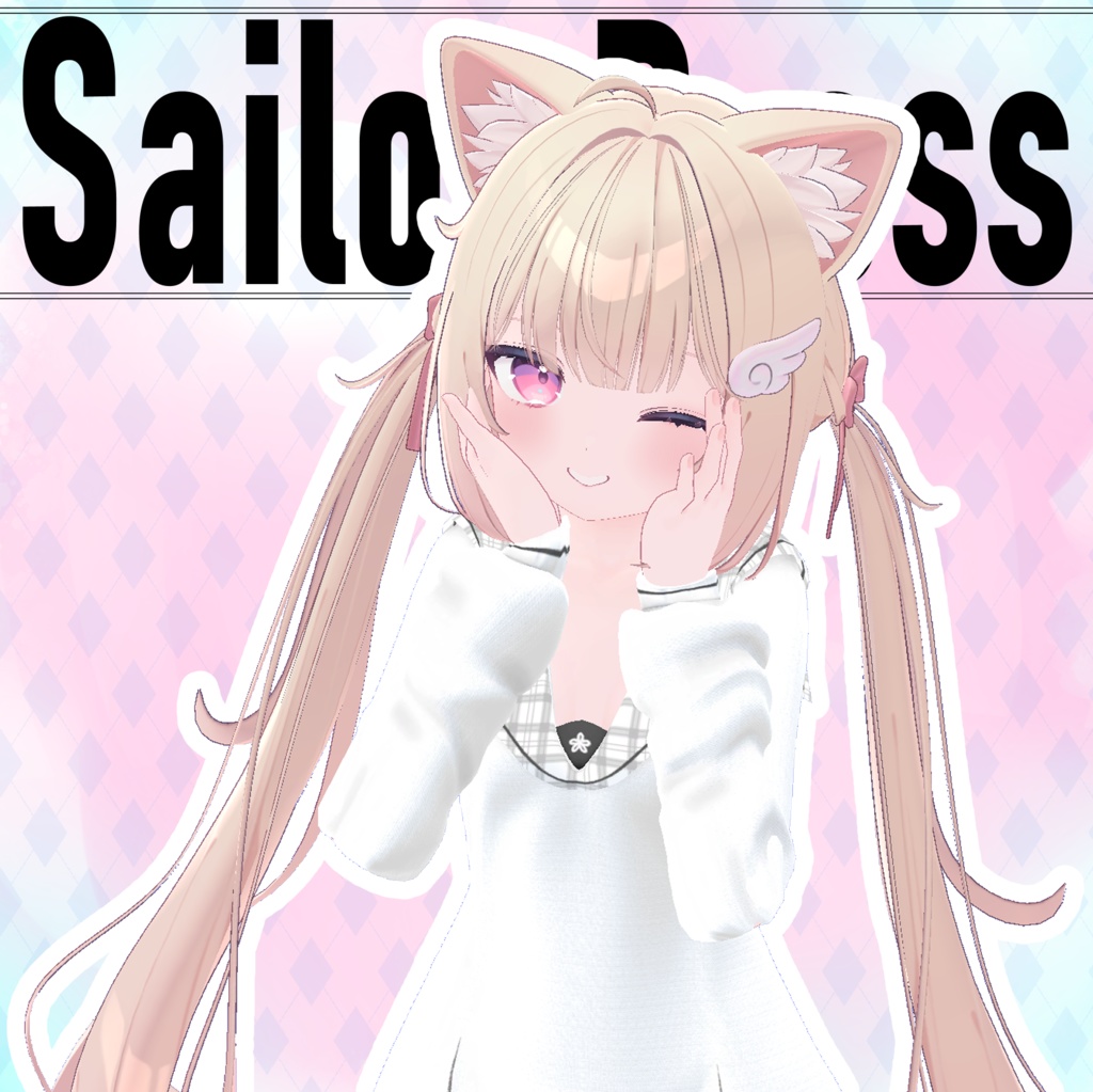 【VRChat】 5アバター対応 「Sailor Dress」