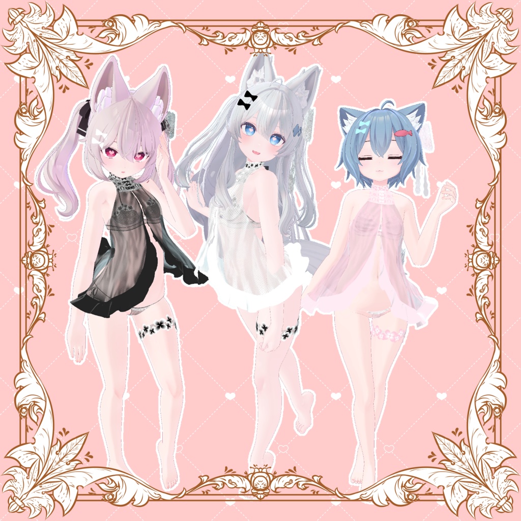 【VRChat】 13アバター対応 「夜月リリィ」