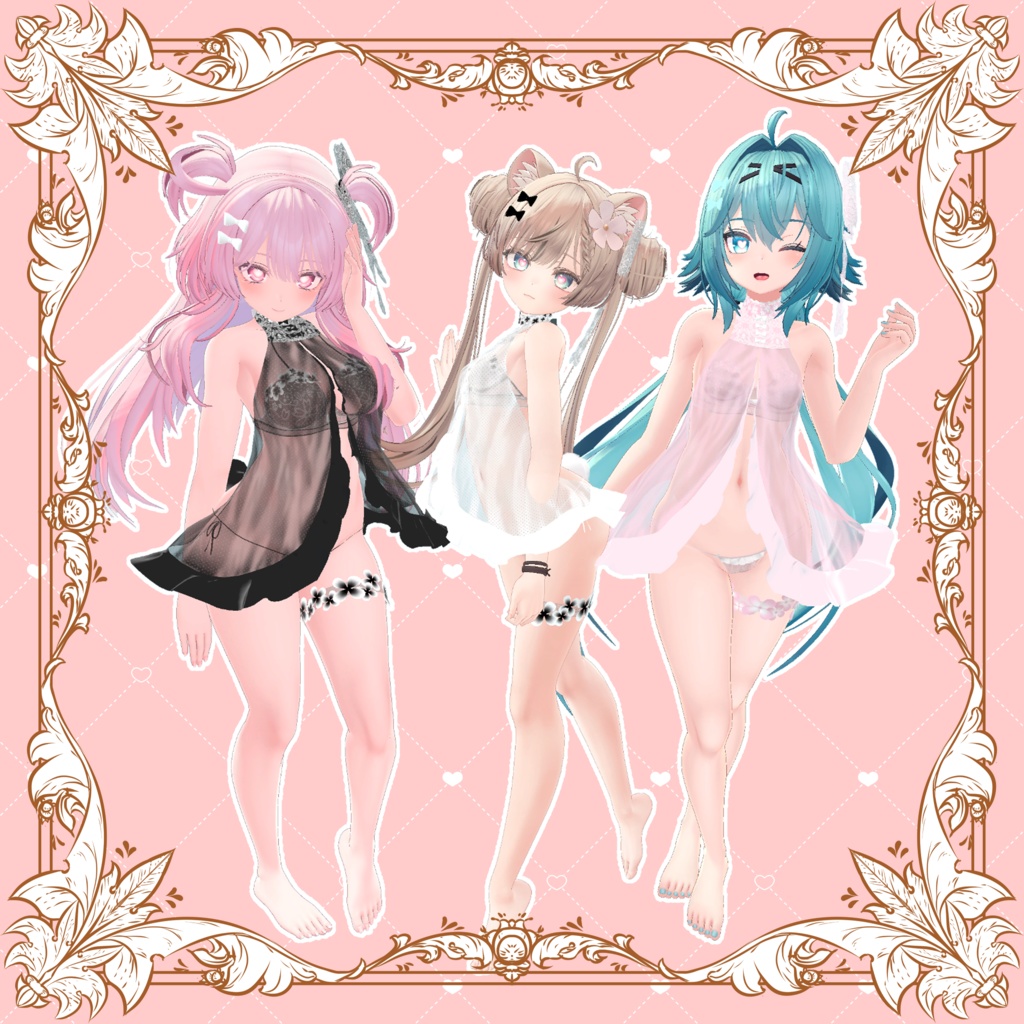 【VRChat】 13アバター対応 「夜月リリィ」