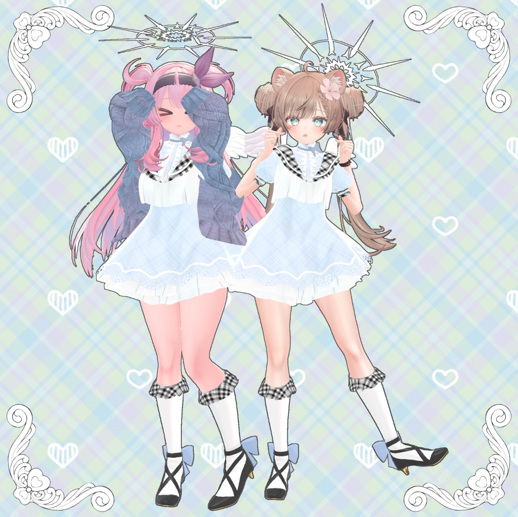 【VRChat】 13アバター対応 「天使学院制服」