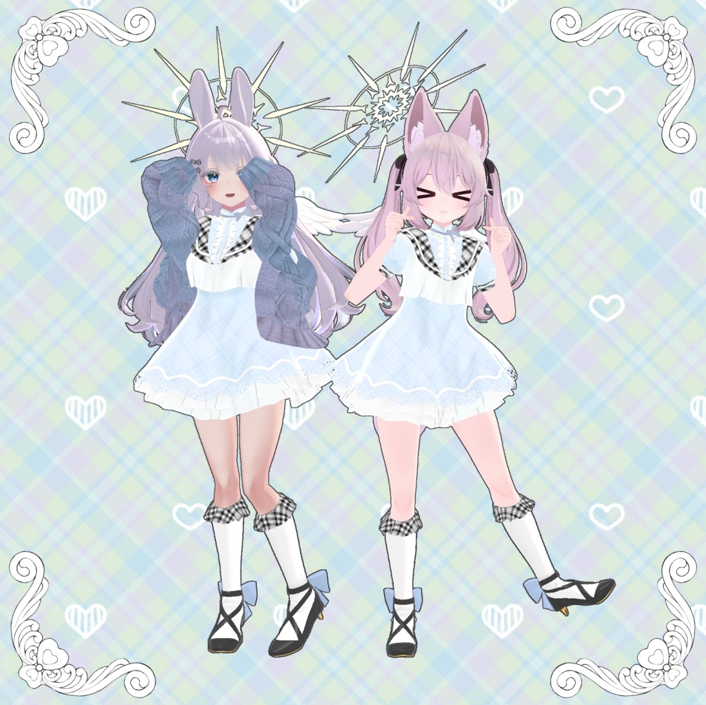 【VRChat】 13アバター対応 「天使学院制服」