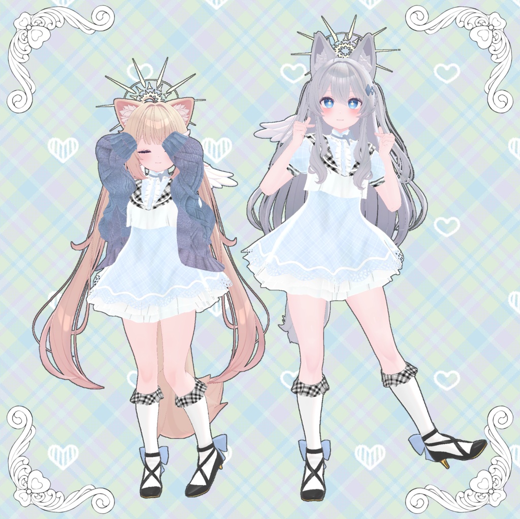 【VRChat】 13アバター対応 「天使学院制服」