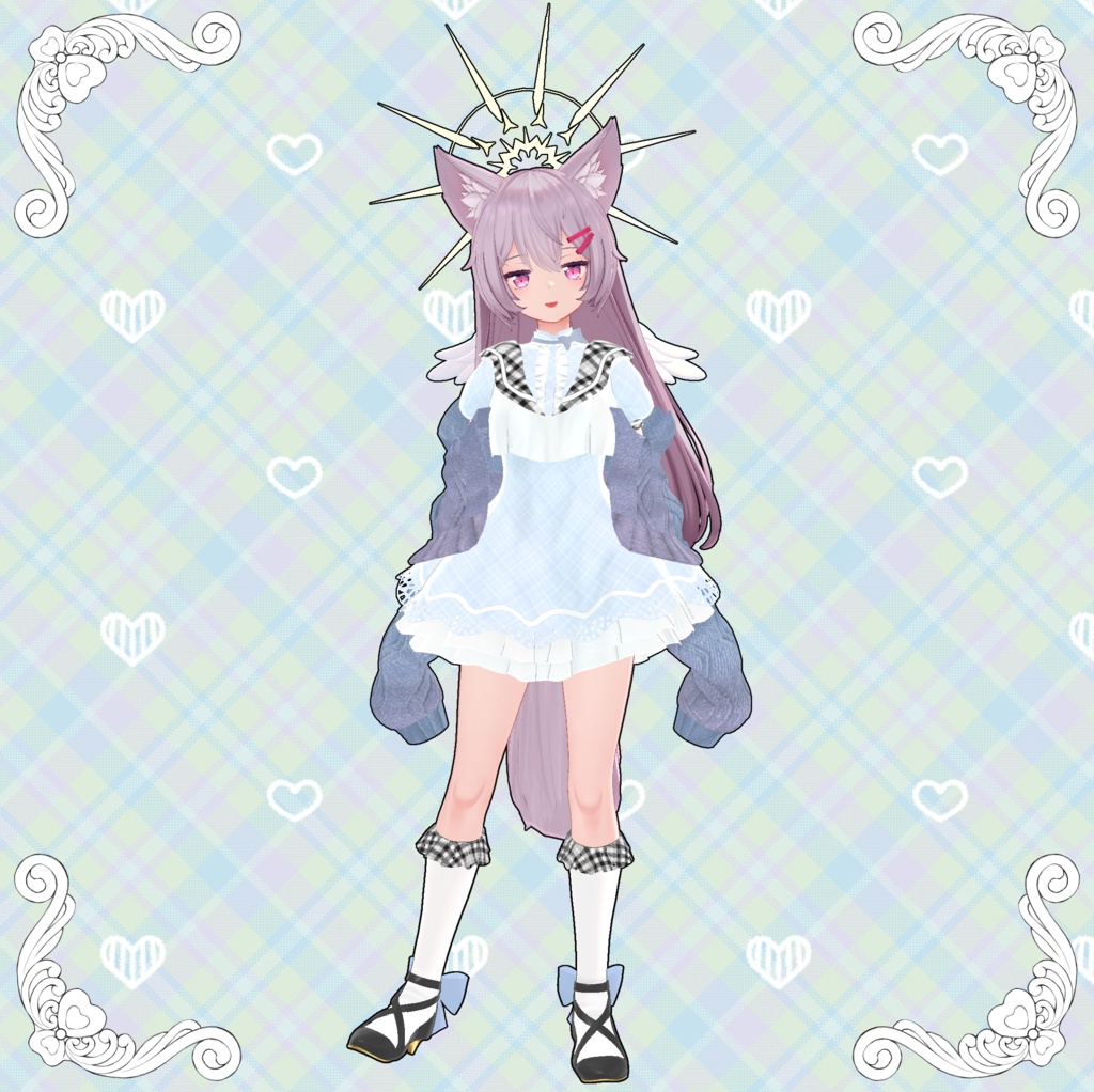 【VRChat】 13アバター対応 「天使学院制服」