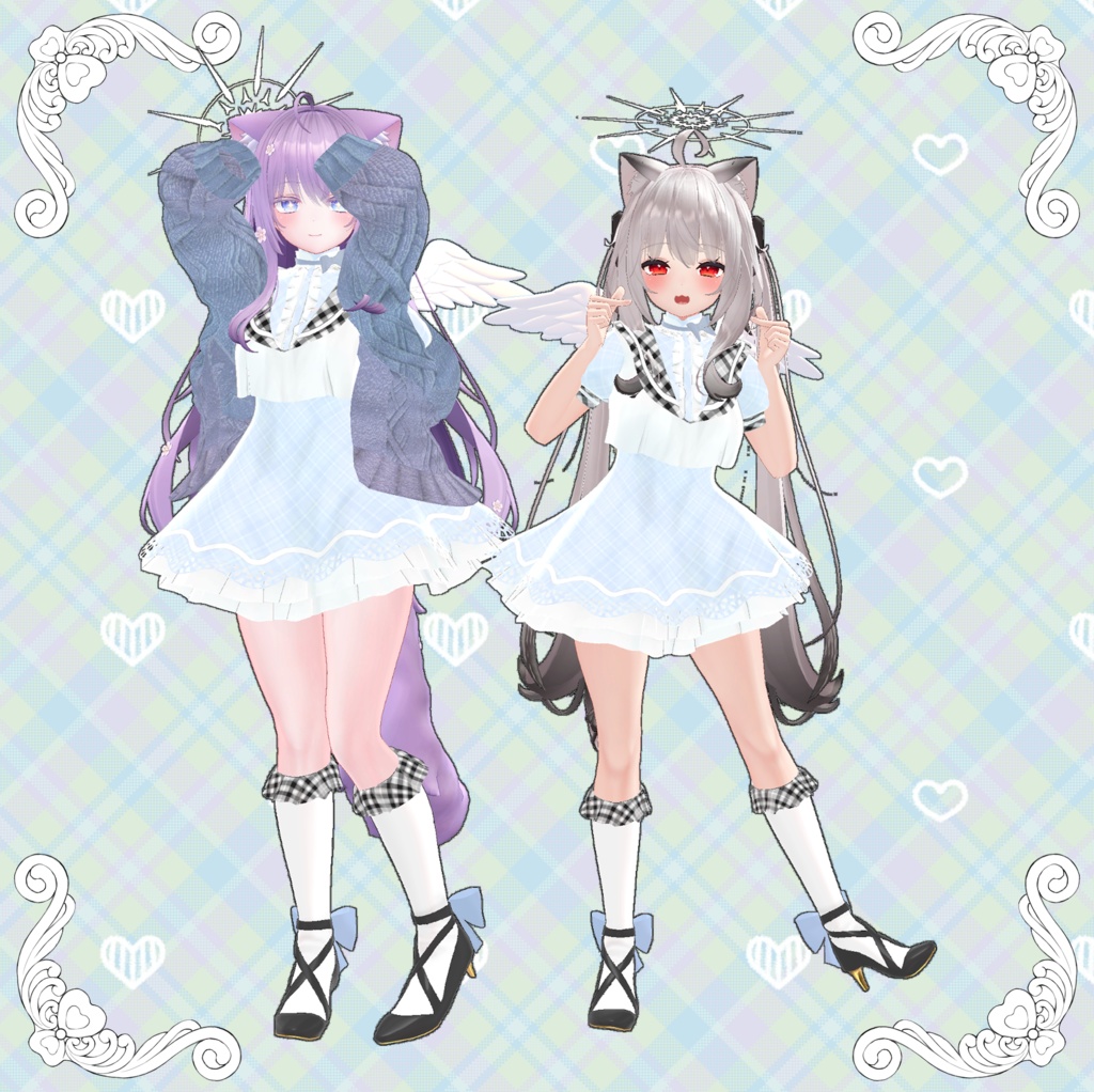 【VRChat】 13アバター対応 「天使学院制服」