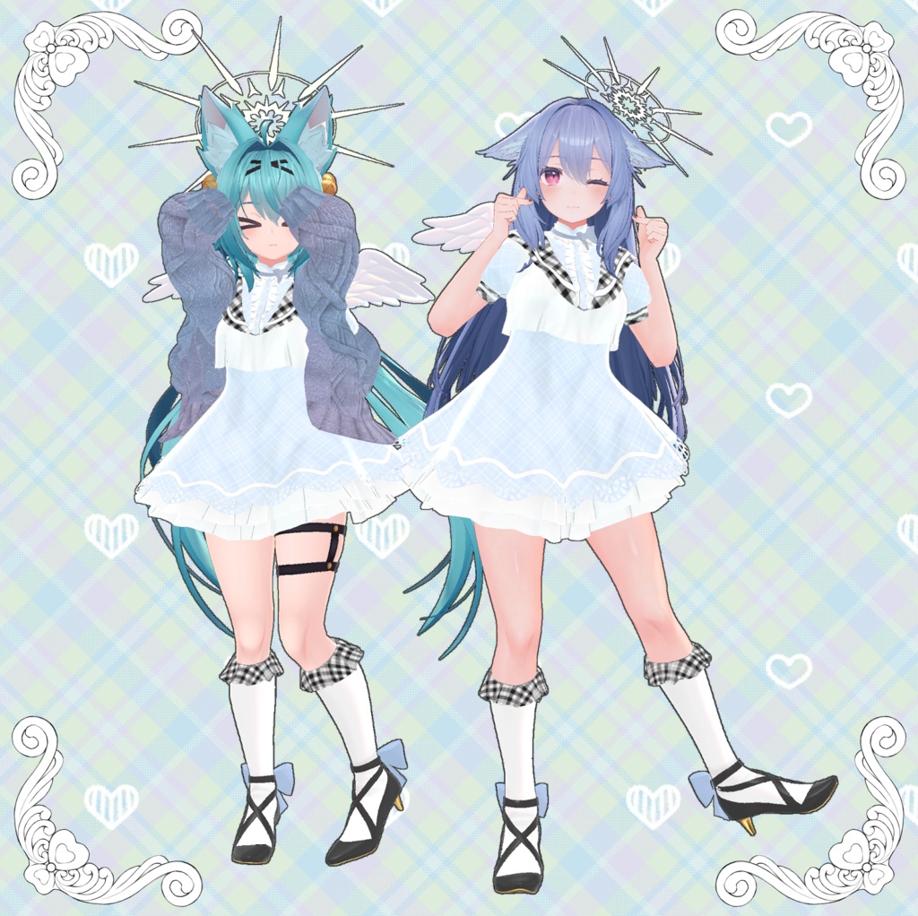 【VRChat】 13アバター対応 「天使学院制服」