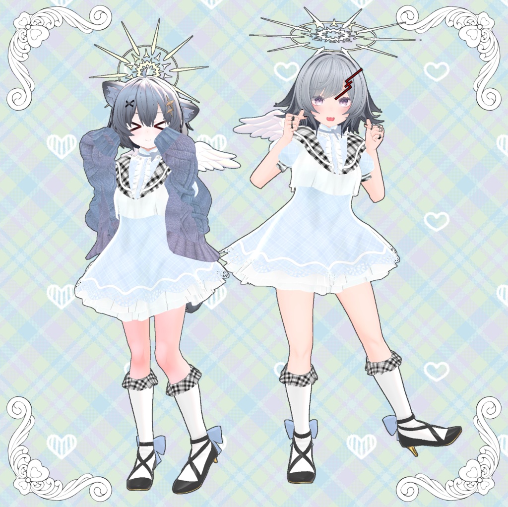 【VRChat】 13アバター対応 「天使学院制服」