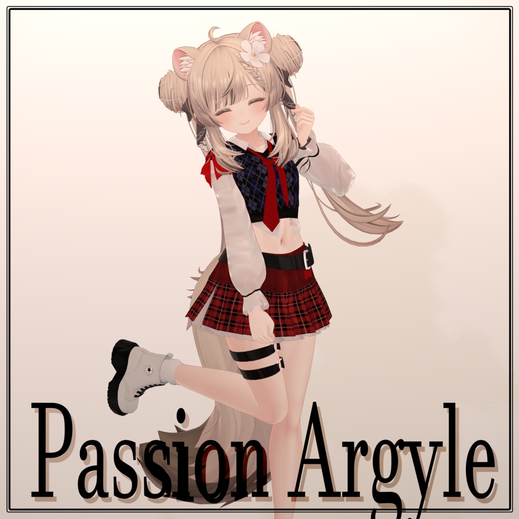 【VRChat】 8アバター対応 「Passion Argyle」