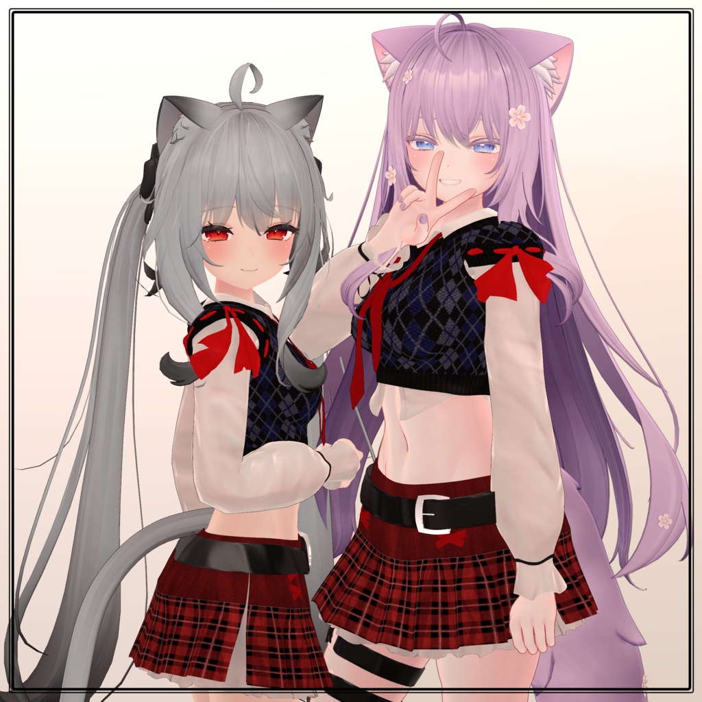 【VRChat】 8アバター対応 「Passion Argyle」