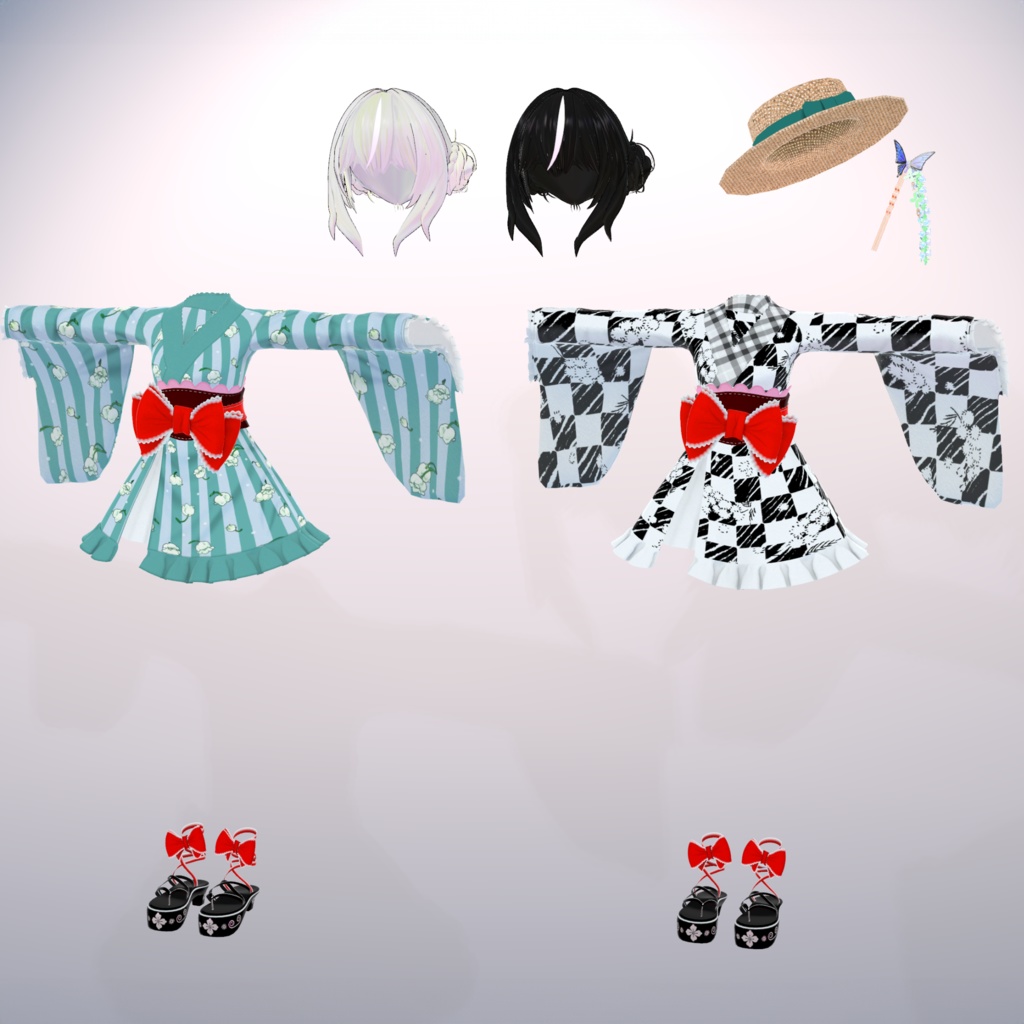 【VRChat】 4アバター対応 「すずらん」