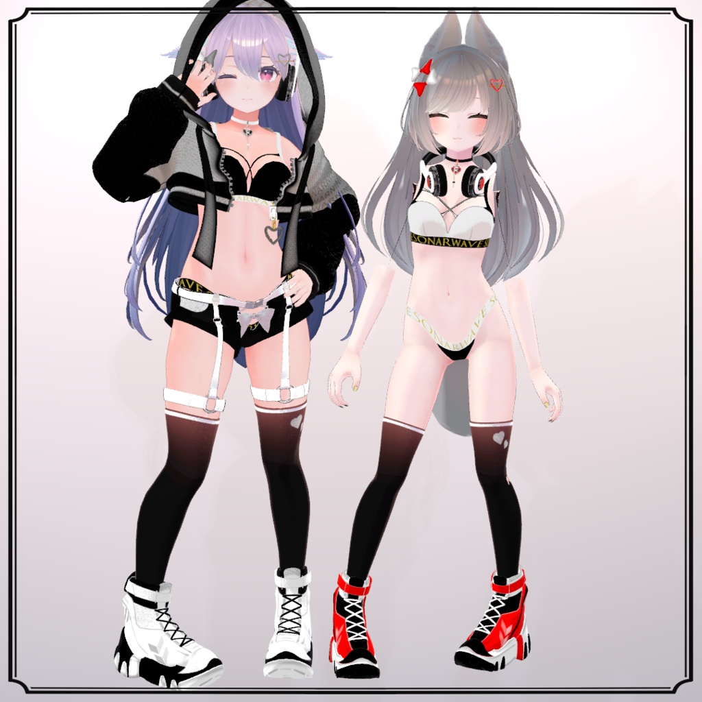 【VRChat】 6アバター対応 「ソナウェイブ」