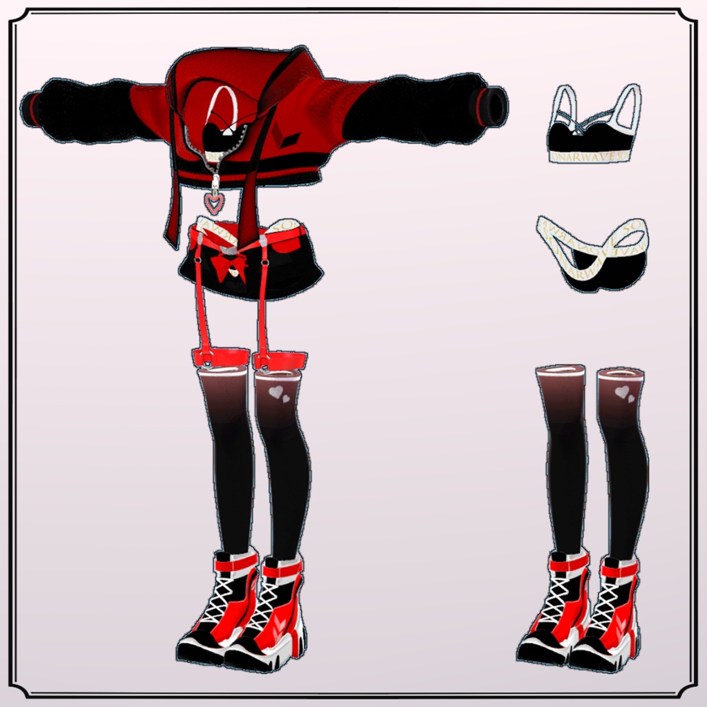 【VRChat】 6アバター対応 「ソナウェイブ」