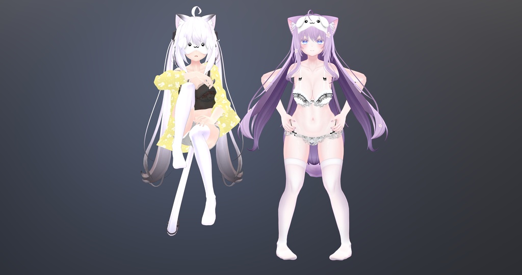 【VRChat】 6アバター対応 「Sleep bunny」