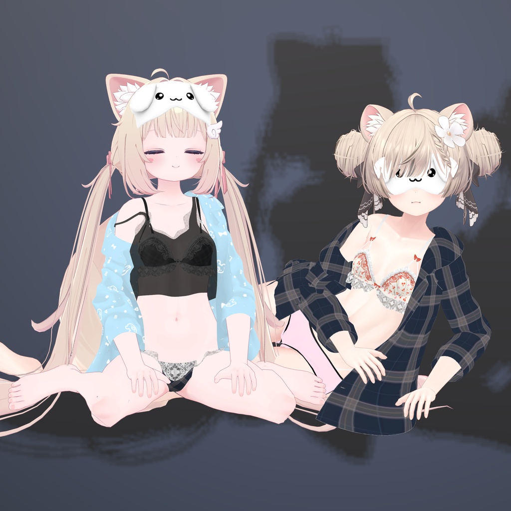 【VRChat】 6アバター対応 「Sleep bunny」