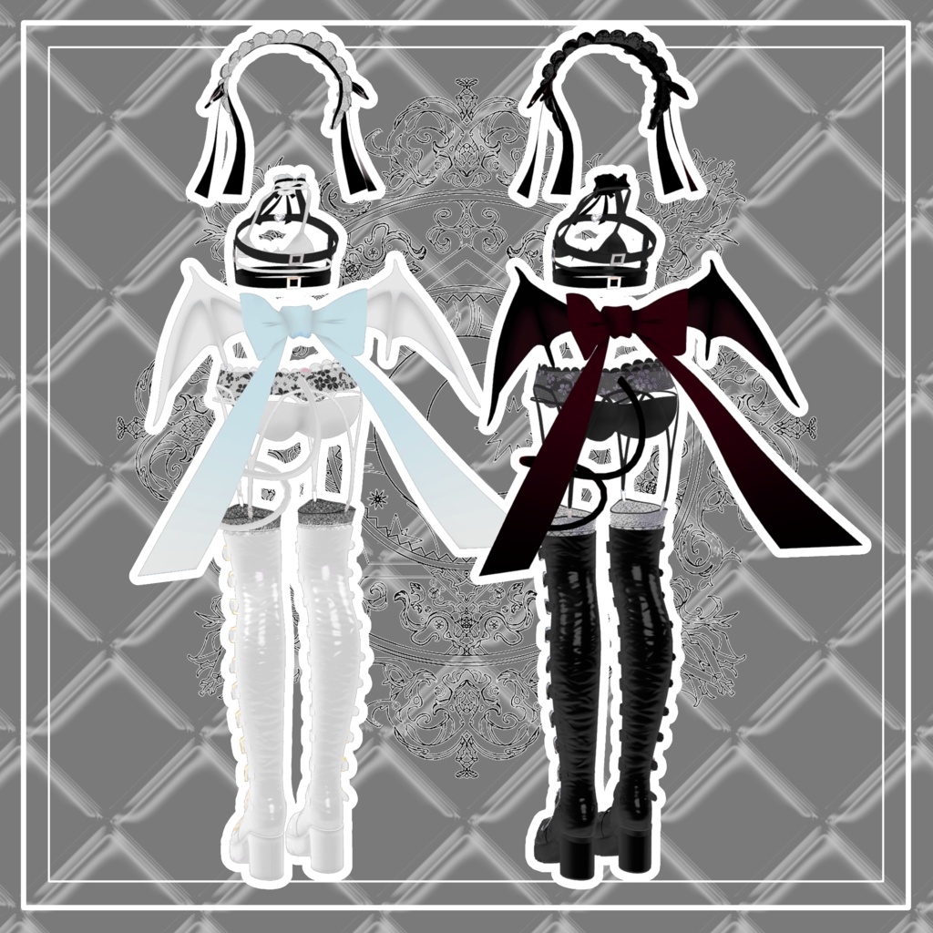 【VRChat】 8アバター対応 「魔界貴族ご令嬢」