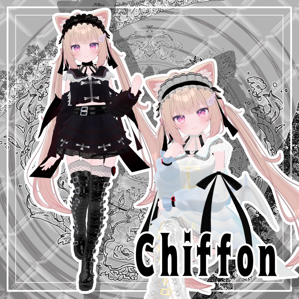 【VRChat】 8アバター対応 「魔界貴族ご令嬢」