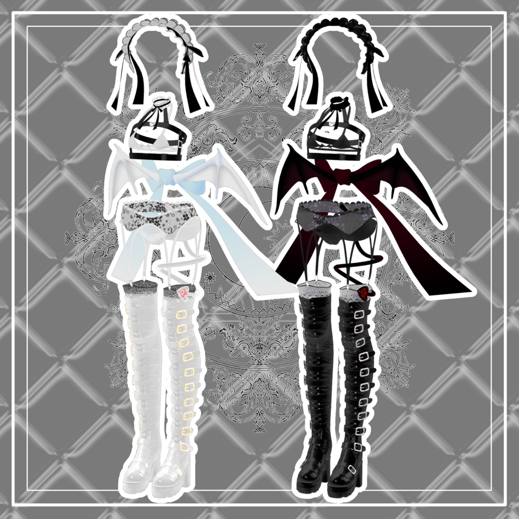 【VRChat】 8アバター対応 「魔界貴族ご令嬢」