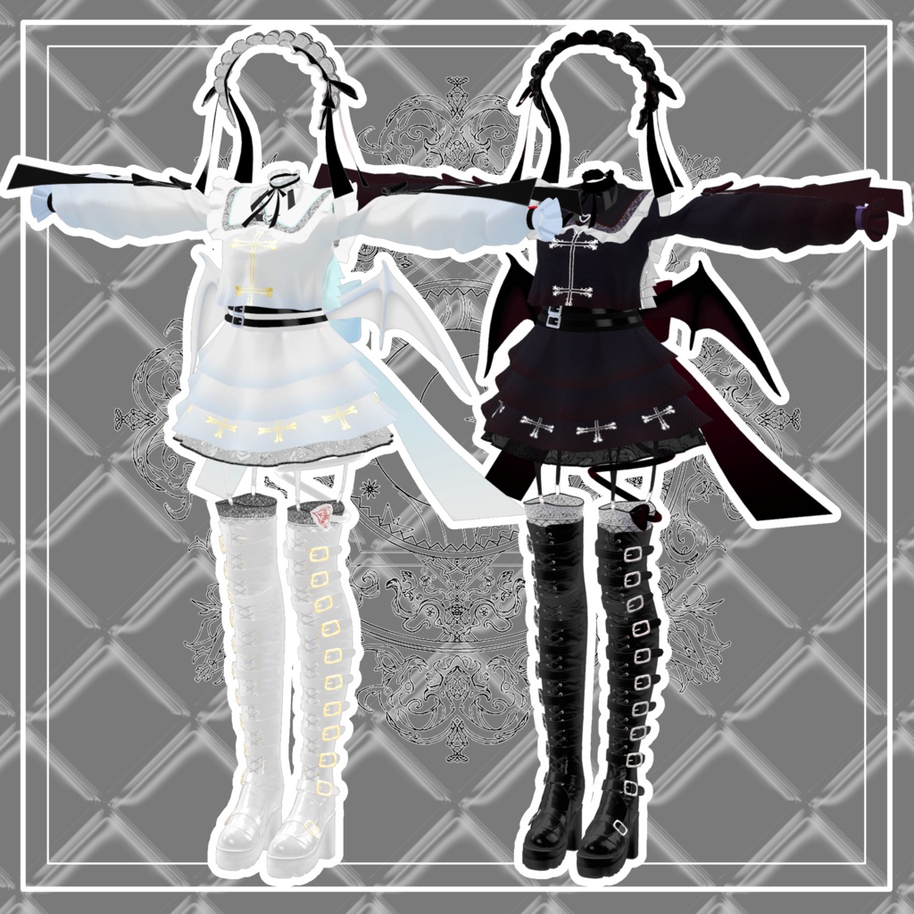 【VRChat】 8アバター対応 「魔界貴族ご令嬢」