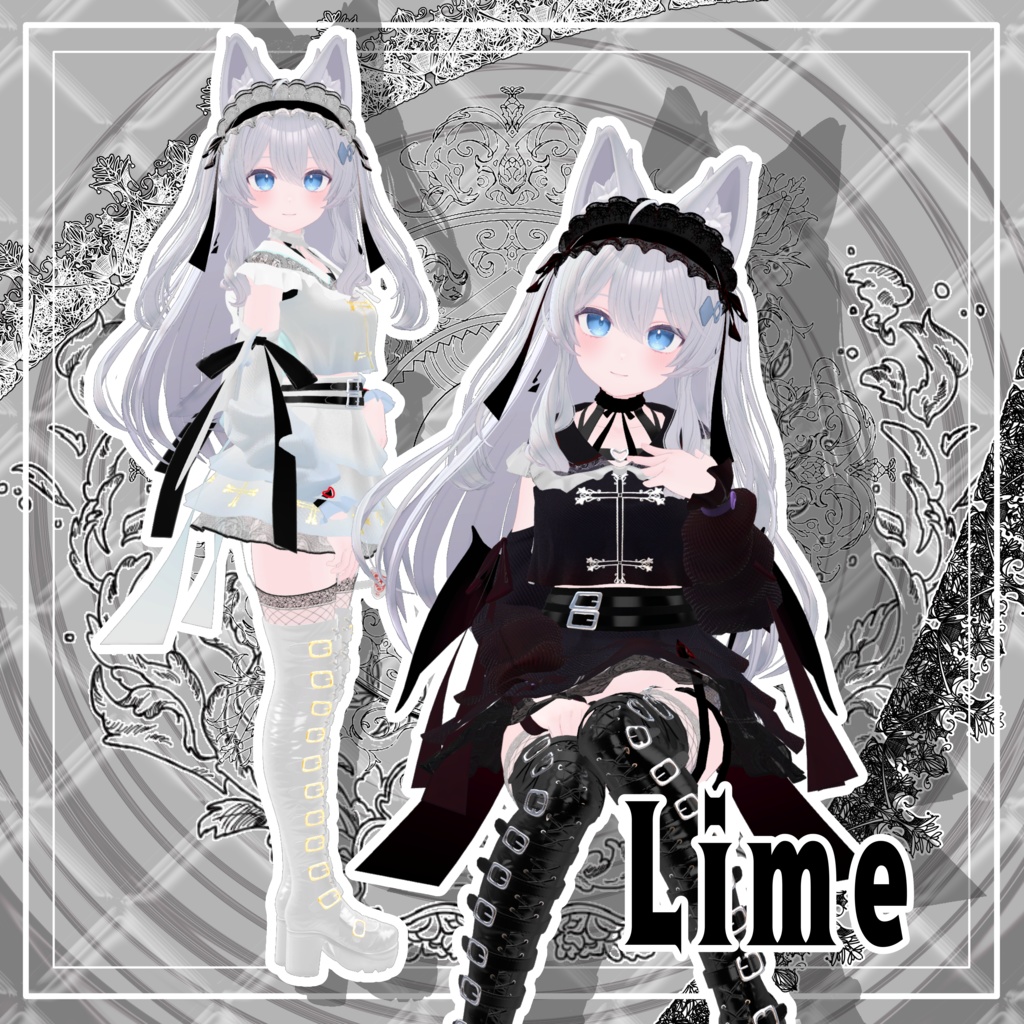 【VRChat】 8アバター対応 「魔界貴族ご令嬢」