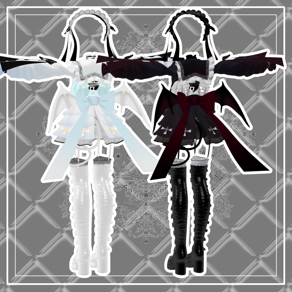 【VRChat】 8アバター対応 「魔界貴族ご令嬢」