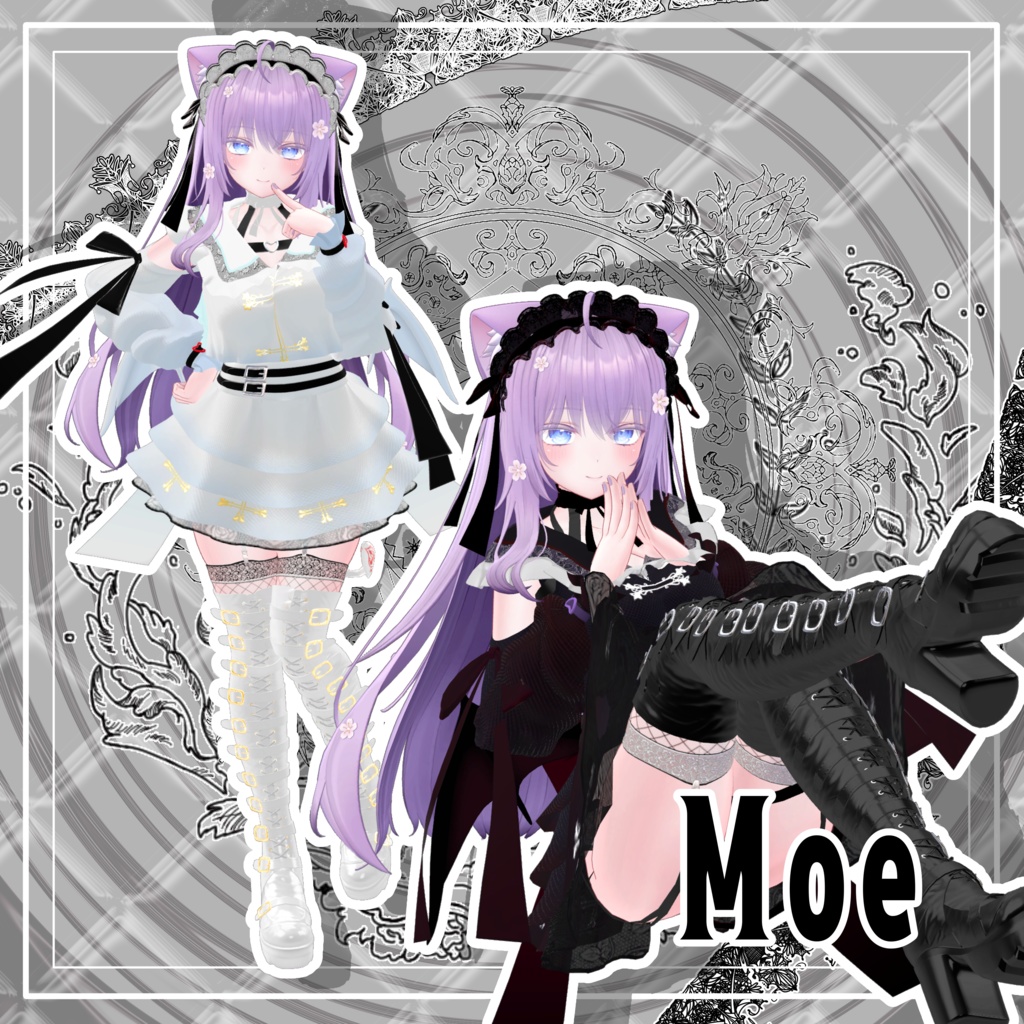 【VRChat】 8アバター対応 「魔界貴族ご令嬢」