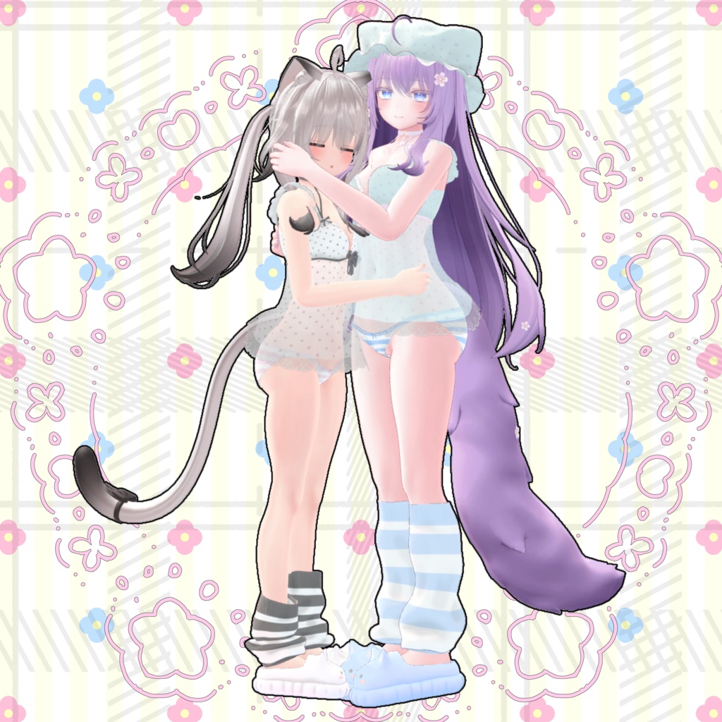 【VRChat】 10アバター対応「インドア生活」