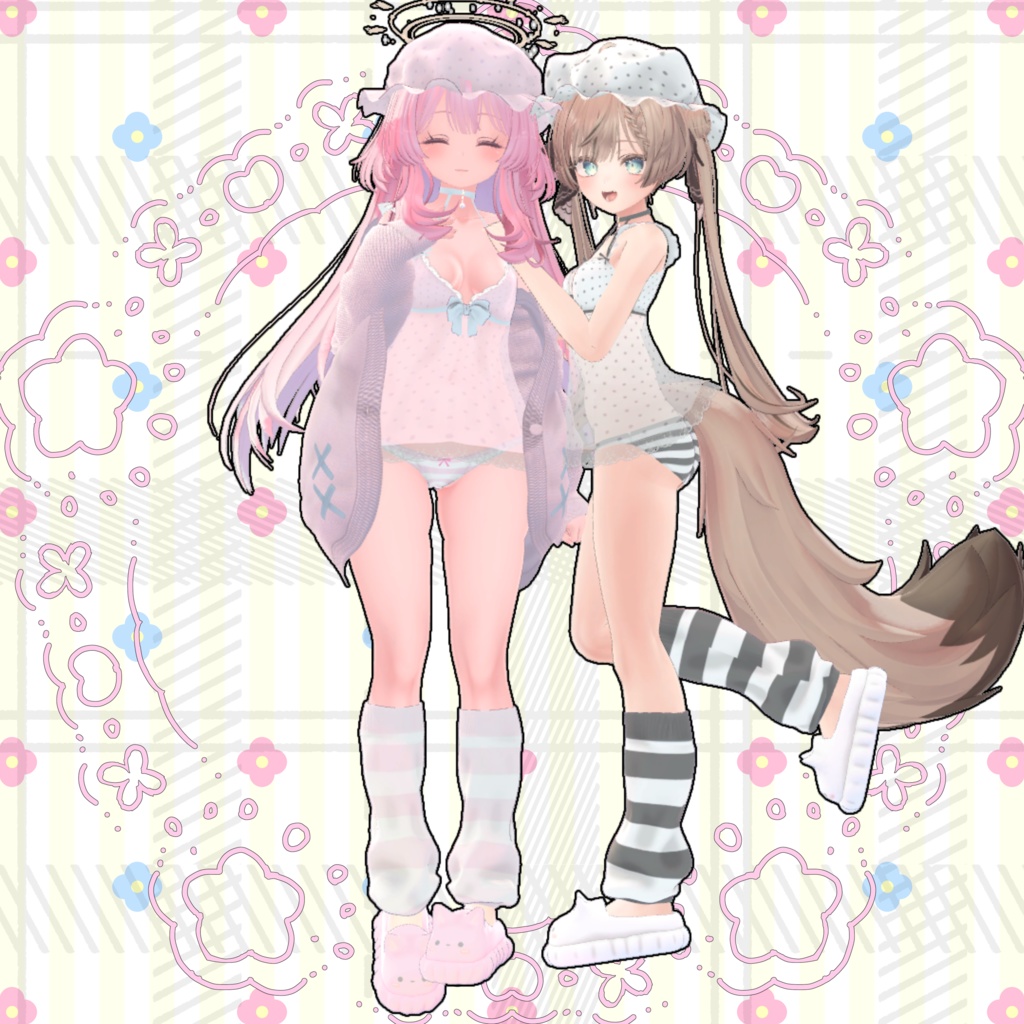 【VRChat】 10アバター対応「インドア生活」