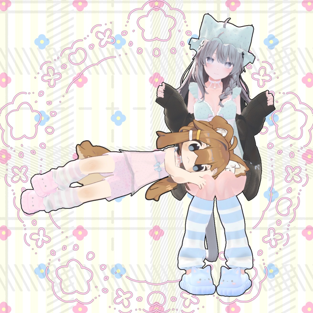 【VRChat】 10アバター対応「インドア生活」