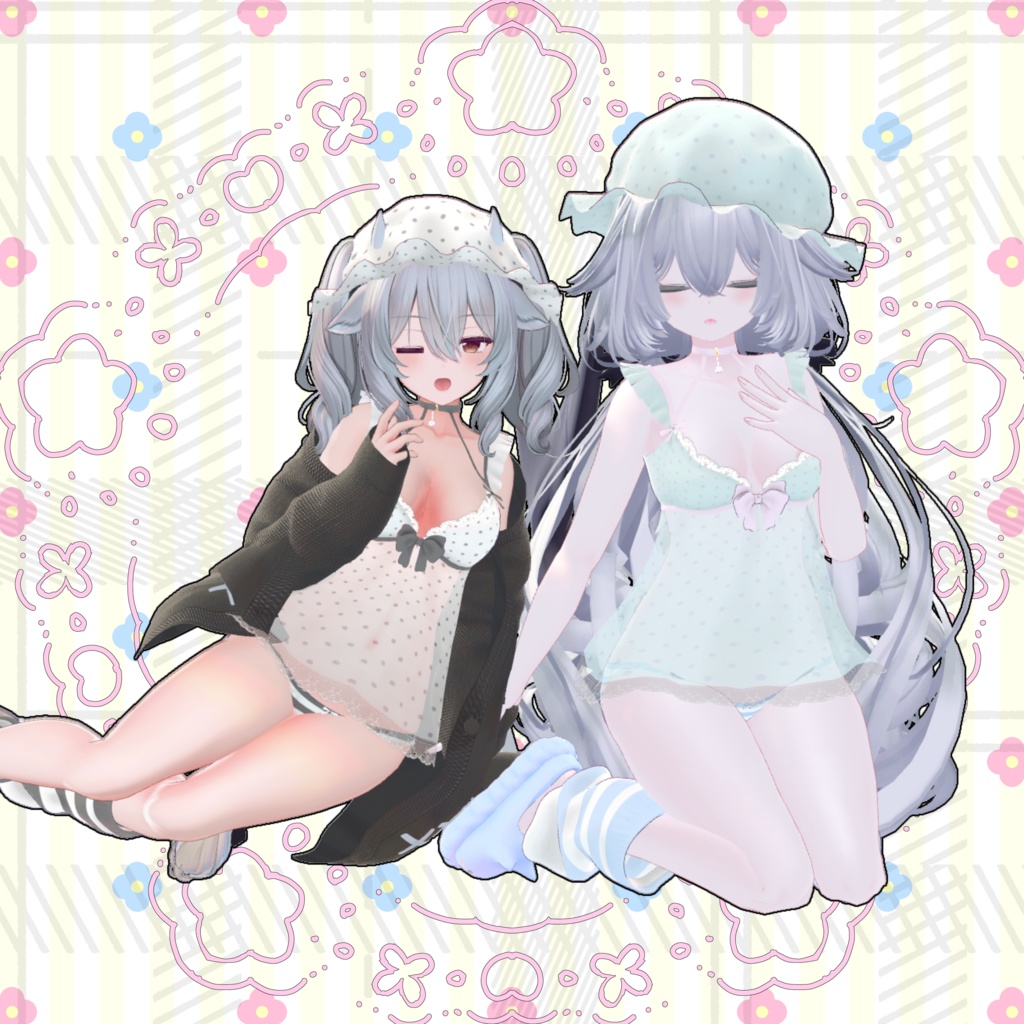 【VRChat】 10アバター対応「インドア生活」