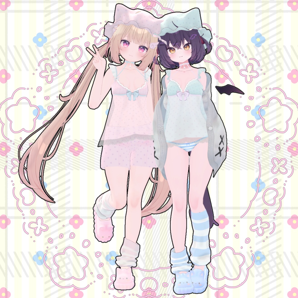 【VRChat】 10アバター対応「インドア生活」