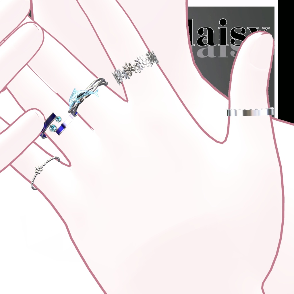 【VRChat】 10アバター対応「Monikini Shaster daisy」