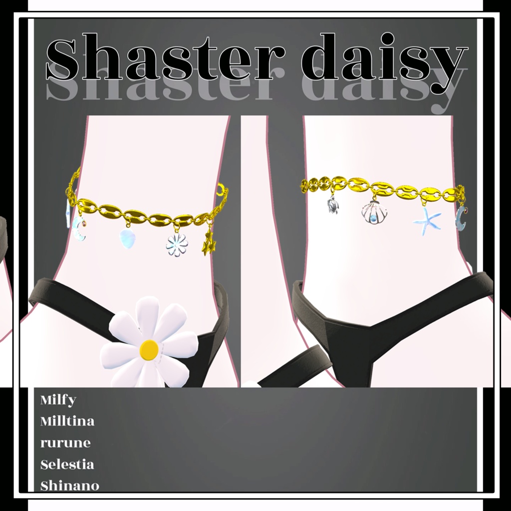 【VRChat】 10アバター対応「Monikini Shaster daisy」