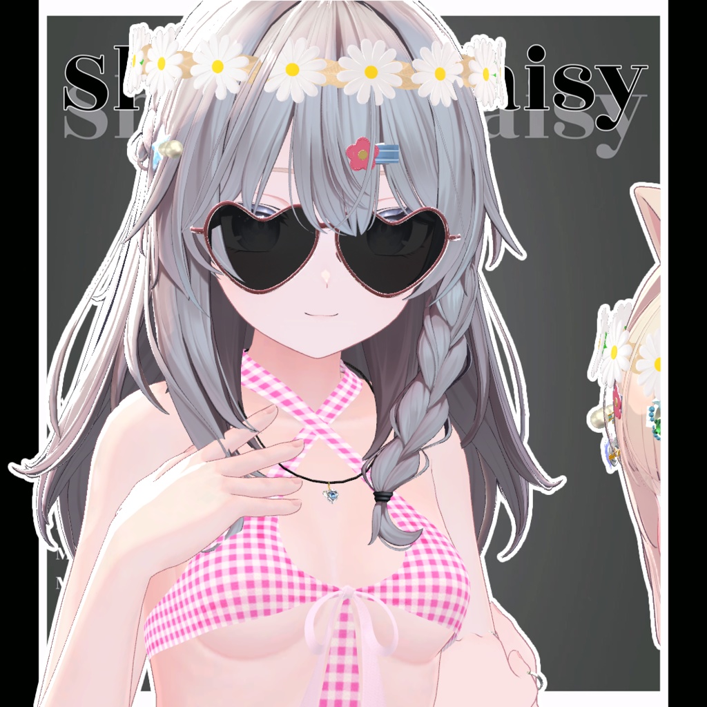 【VRChat】 10アバター対応「Monikini Shaster daisy」