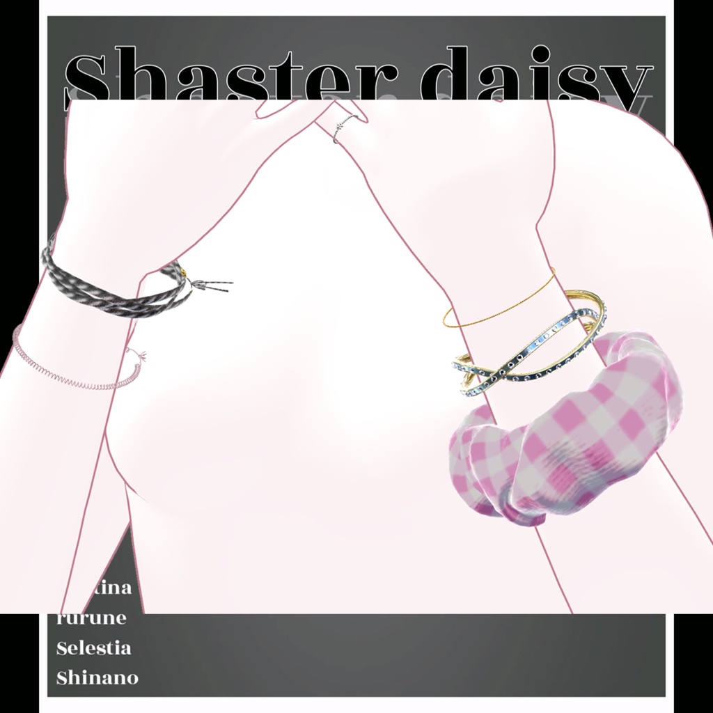 【VRChat】 10アバター対応「Monikini Shaster daisy」