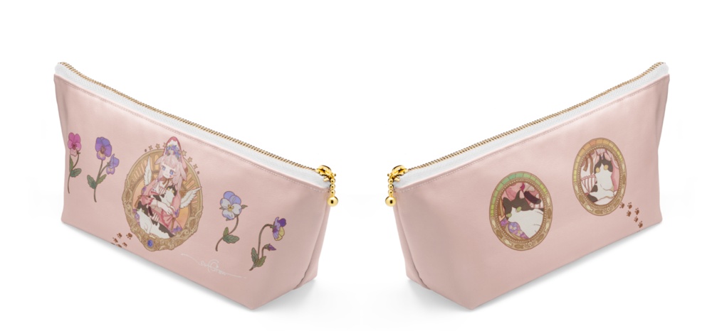 ビオラバースデー ポーチ〖ピンク〗