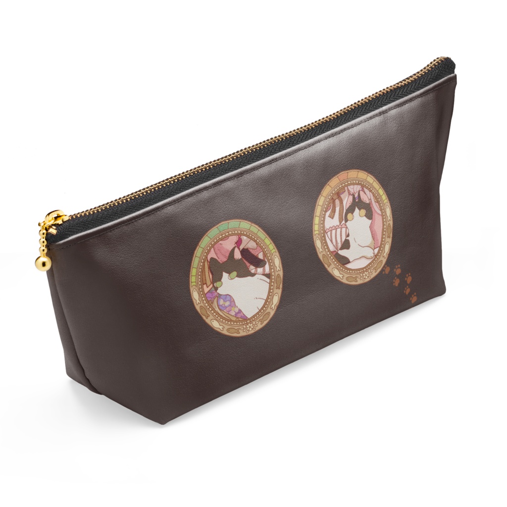 ビオラバースデー ポーチ【ダークチョコ】