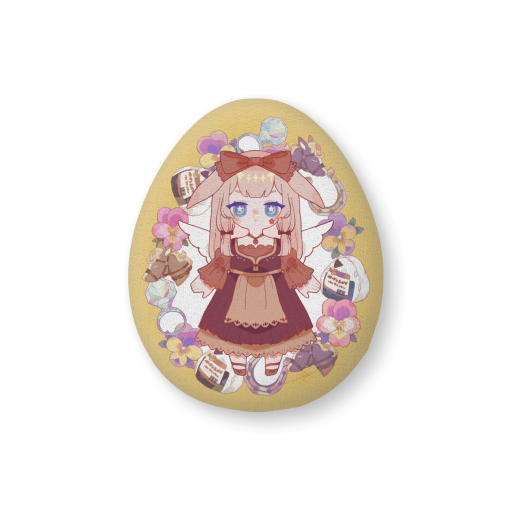 ビオラ・バレンタイン【H86×W61cm】両面プリントふかふかクッション🌟色違い〖R2〗